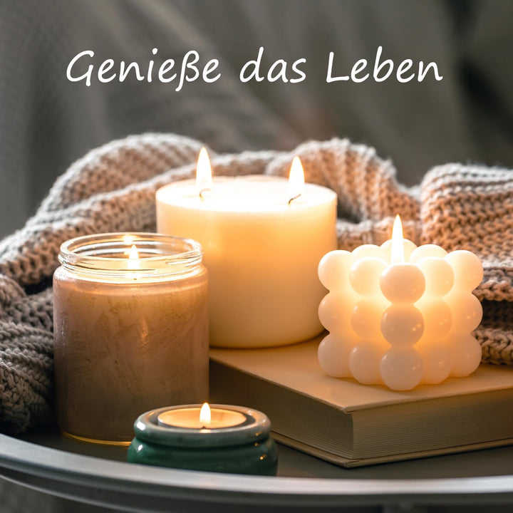 Sojawachs für Kerzen 1KG/5KG/10KG, Premium Kerzenwachs, Kerzenwachs zum Giessen &amp; Kerzenherstellung,