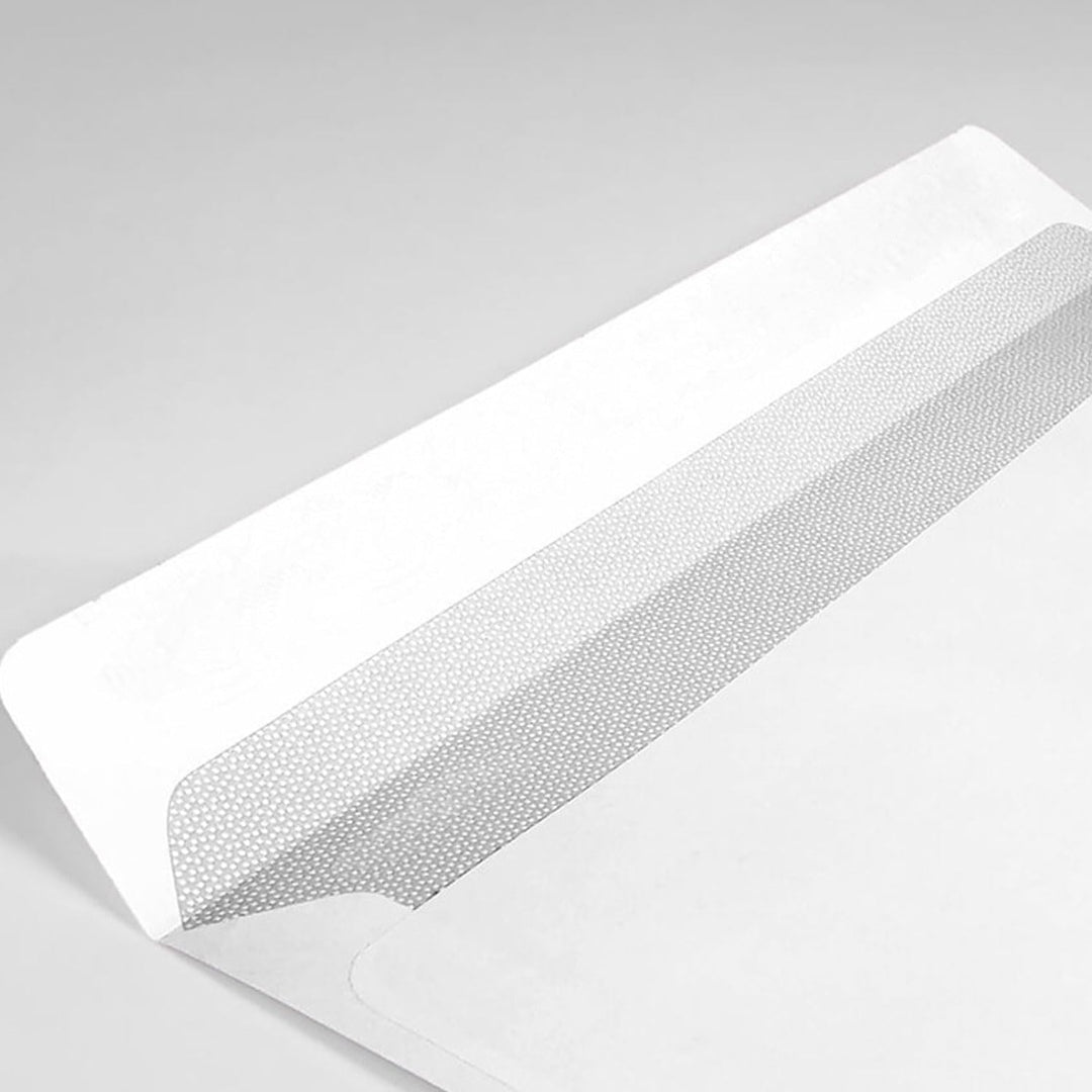Briefumschläge aus Papier, weiss, Umschlag mit Verlängerung, 250 x 353 mm, Umschlag aus Papier mit V