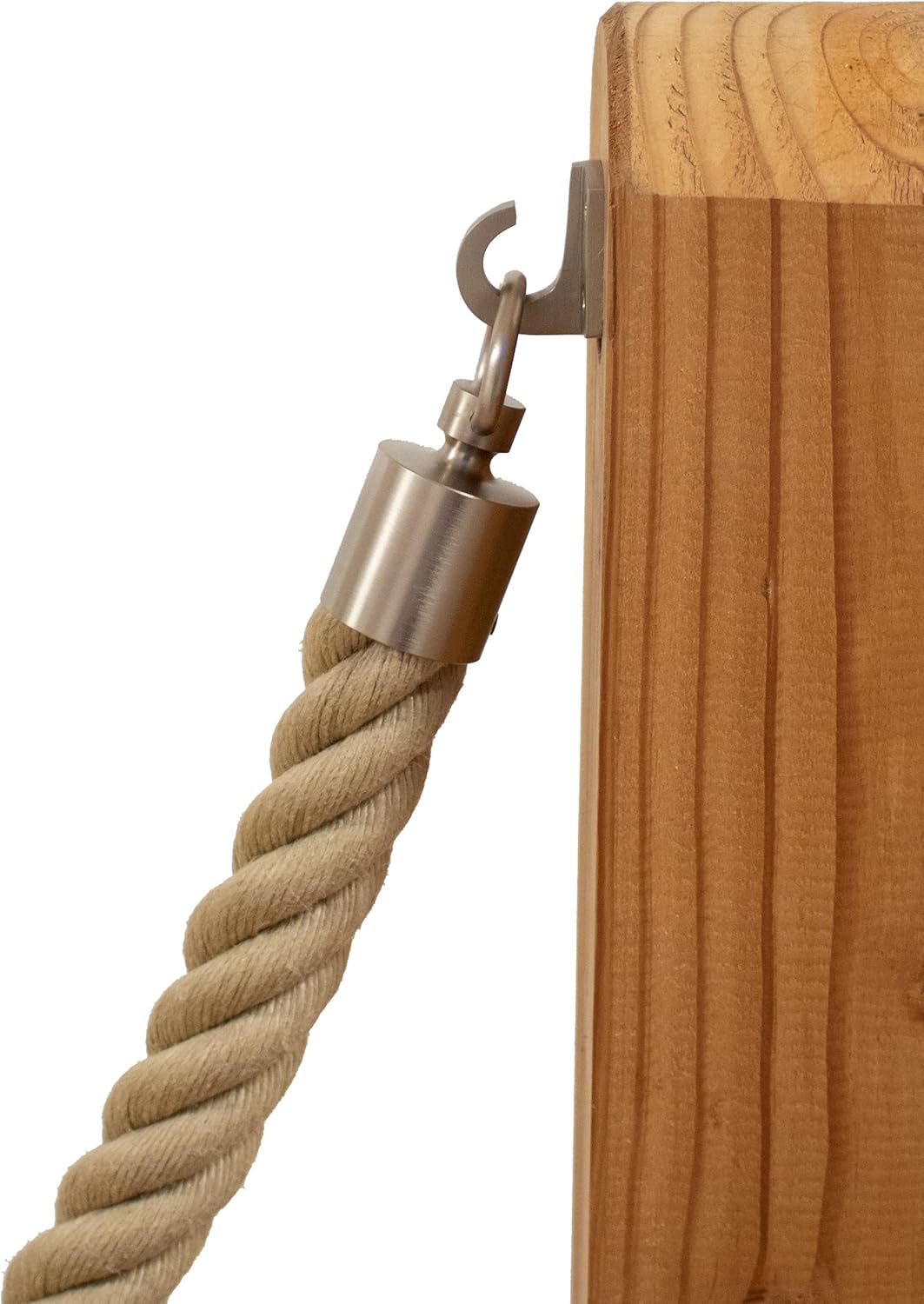 Handlaufseil/Absperrseile - Nature Touch, 40mm Durchmesser – Naturfarben - 8 Meter, 8 Meter