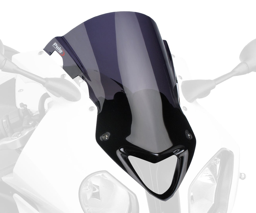 Puig 5205F Kuppel Racing BMW S1000rr 09-14, Transparent/Dunkelgrau Rauch Stärk getönt, Stärk getönt