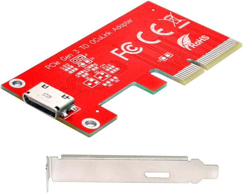 NFHK PCI-E 3.0 Express 4.0 x4 auf Oculink Externer SFF-8612 SFF-8611 Host-Adapter für PCIe SSD mit H