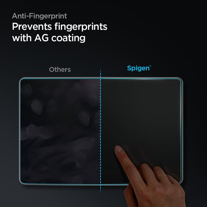 Spigen Glas.tR EZ Fit Schutzfolie kompatibel mit Tesla Model 3 / Y, Schablone für Installation entha