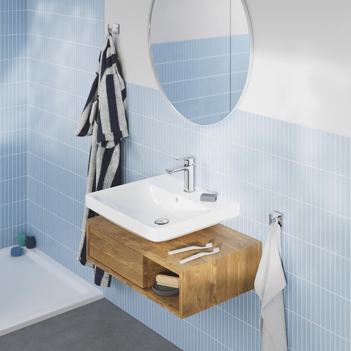 GROHE Dice, Waschtischarmatur, wassersparend (Wasserhahn für das Bad, Badarmatur mit Push-Open Ablau