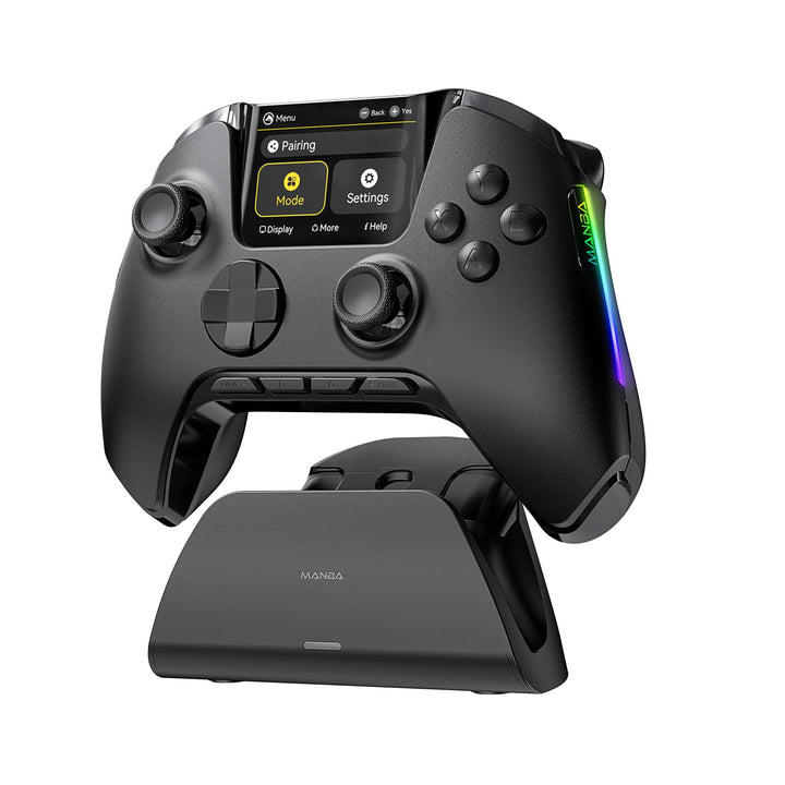 ManbaOne Interactive Screen Wireless Gaming Controller für PC/Switch/Switch 2/iOS/Android,Hall-Effek