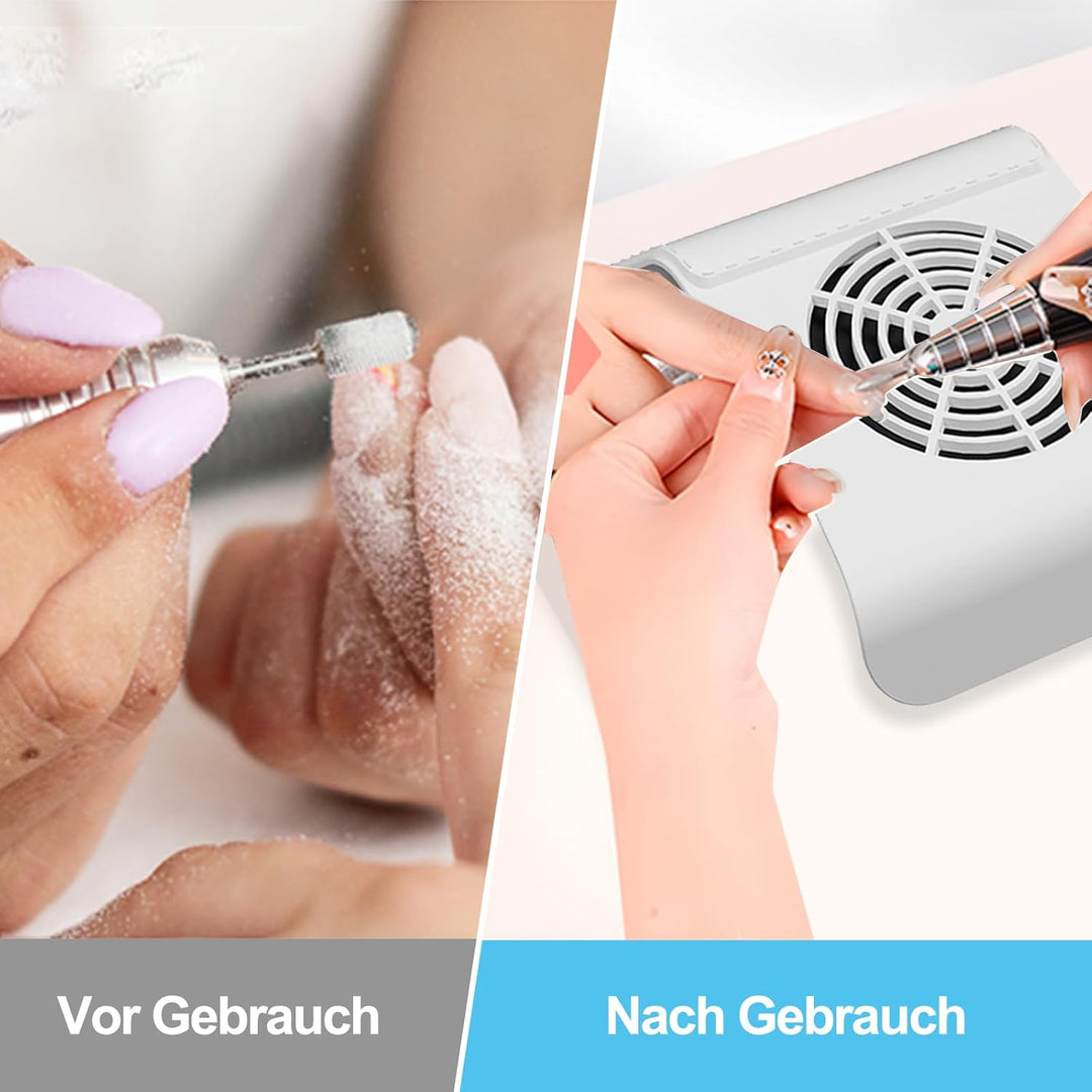 Staubabsaugung Für Nägel - Nagelstaub-Sammelmaschine, professioneller Nagelfilter Mit Wiederverwendb