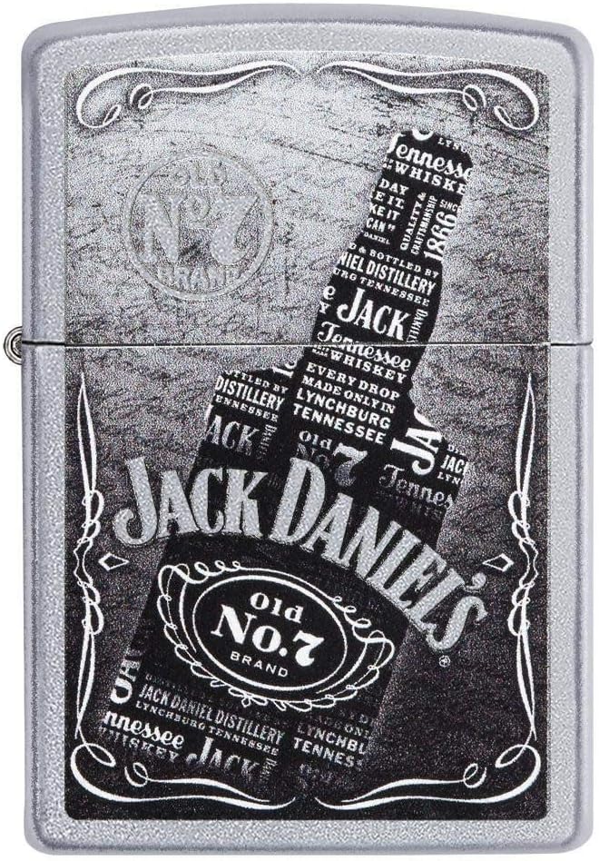 Zippo Jack Daniel 's Label Regular Feuerzeug Silber, Silber