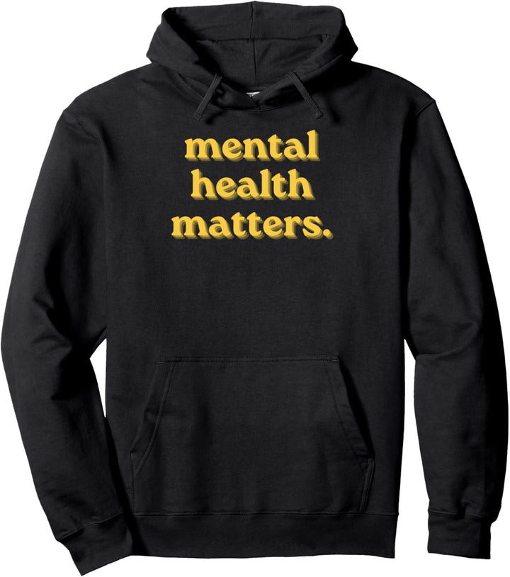 Mental Health Matters Gelber Schatten Pullover Hoodie