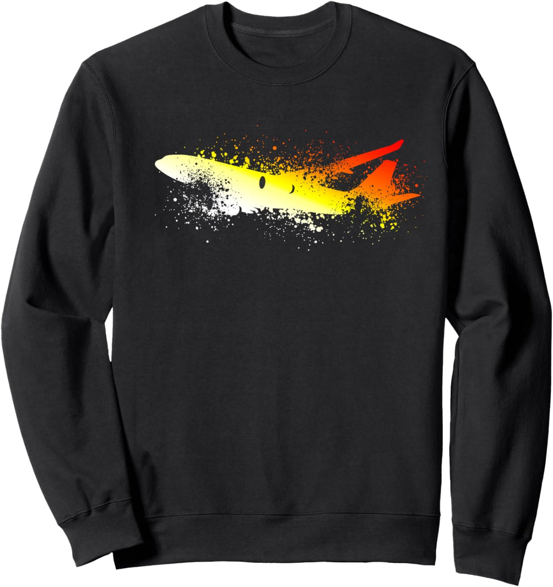 Geschenk für Fluglotse Pilot | Herren Vintage Flugzeug Sweatshirt