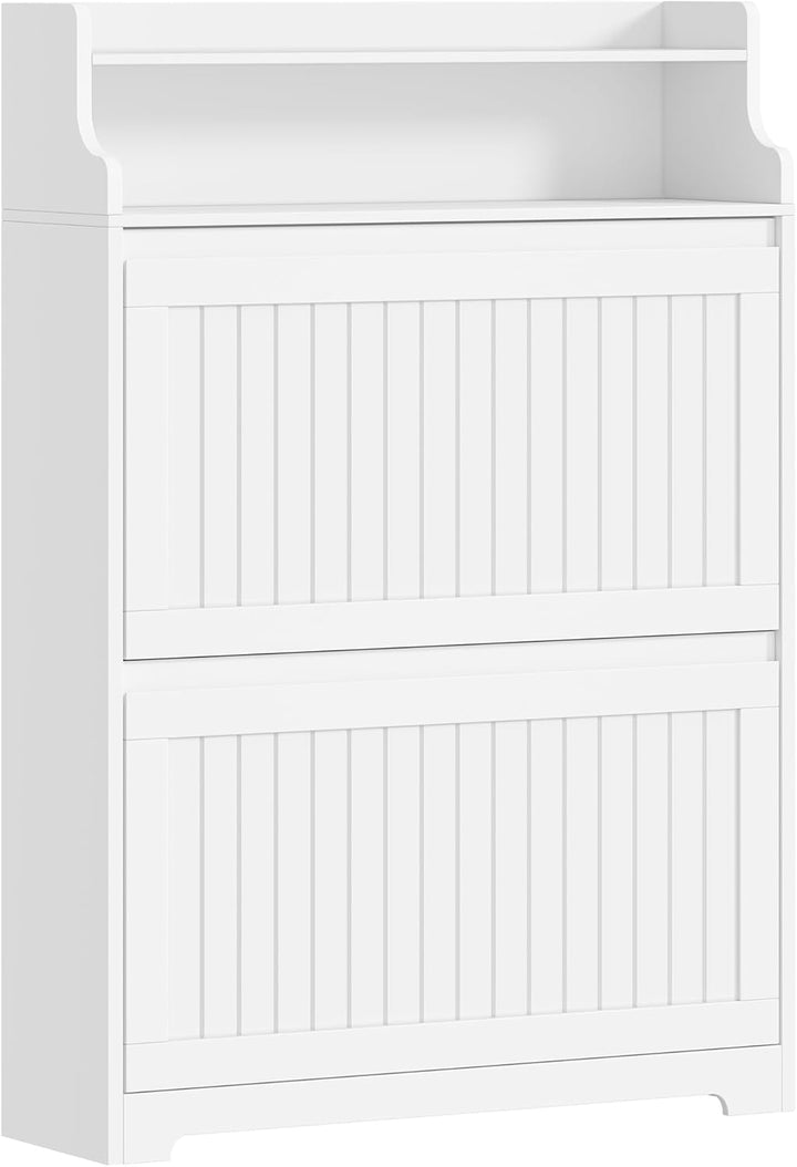 Hzuaneri Schuhschrank, Schuhregal Schuhkipper Schmal, Schuhkommode, Verstellbar, Schuhaufbewahrung f