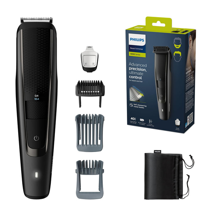 Philips Barttrimmer S5000 – Elektrischer Bartschneider für Herren, Kammaufsätzen, Lift und Trim Pro-