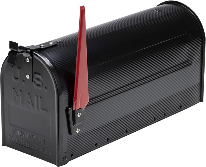BURG-WÄCHTER U.S. Mailbox mit schwenkbarer Fahne, Stahlblech, 891 S +Briefkasten Pfosten, praktische