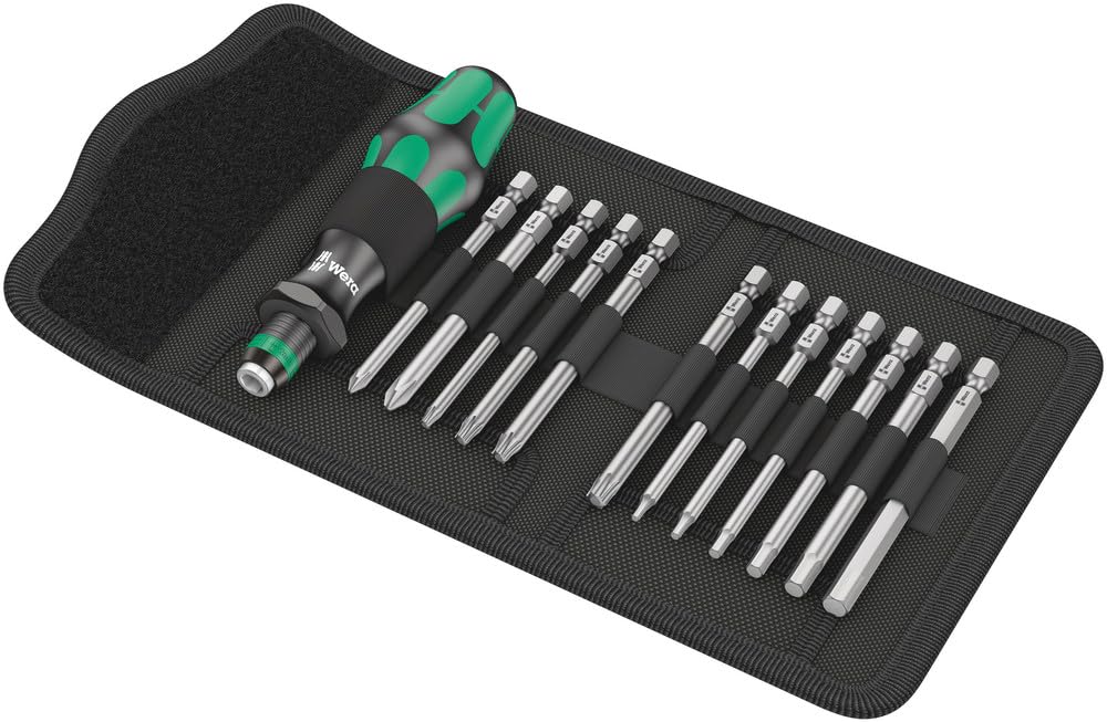 Wera 05004171001 Bicycle Set 2, Fahrrad Schraubendreher Wechselklingen Satz, 13-teilig Schraubendreh