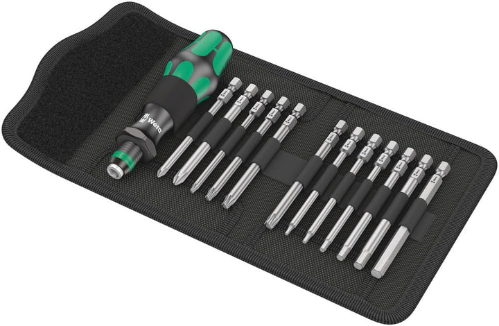 Wera 05004171001 Bicycle Set 2, Fahrrad Schraubendreher Wechselklingen Satz, 13-teilig Schraubendreh