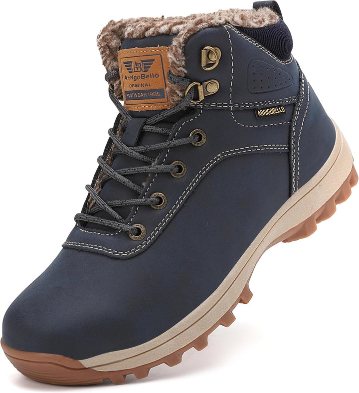 ARRIGO BELLO Winterschuhe Damen Herren Gefüttert Winterstiefel Unisex Rutschfest Schneestiefel Wärme