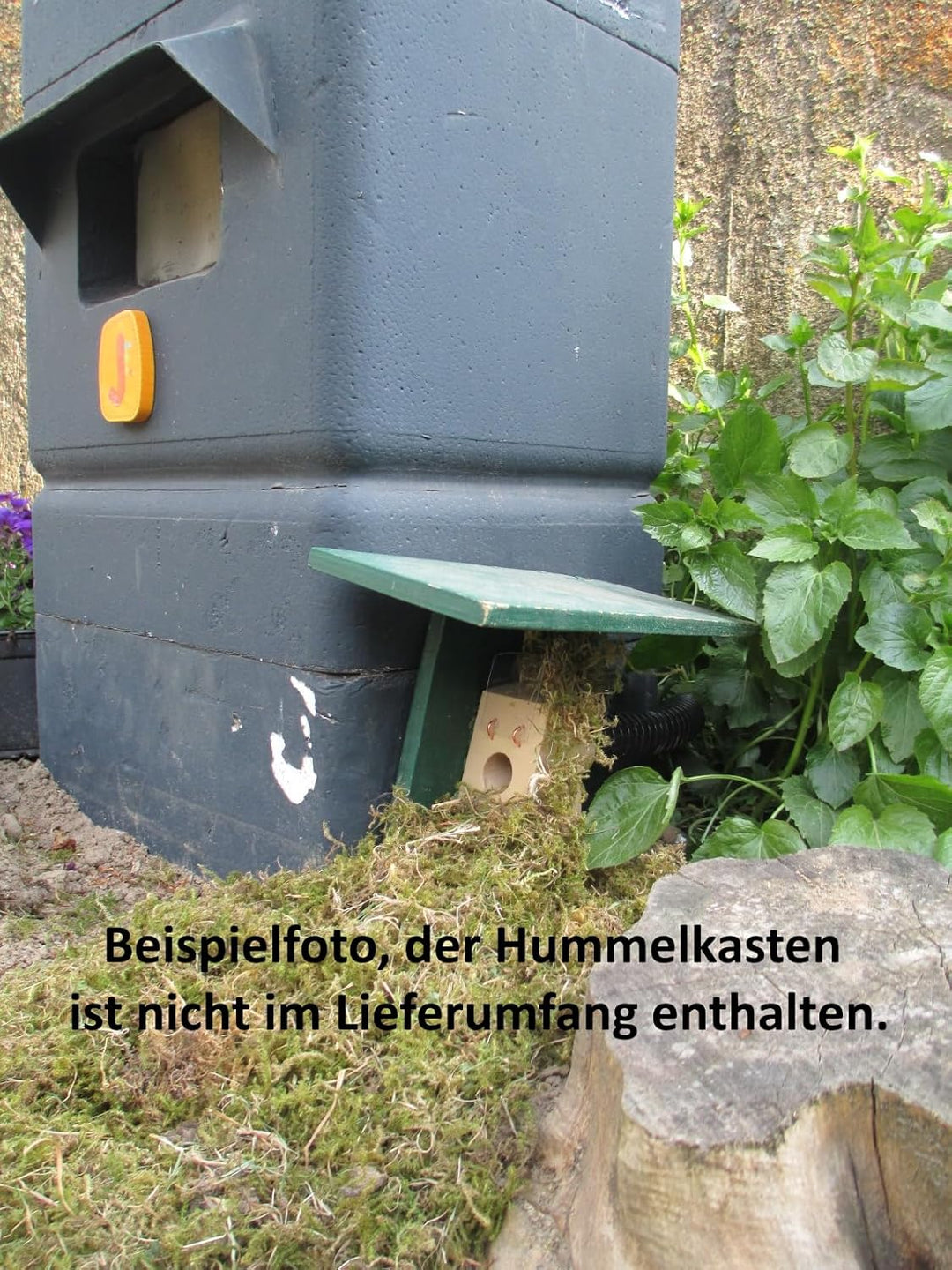 Kleiner Hummelklappenvorbau mit Flansch 25mm, Hummelklappe/Wachsmottensperre für Ihren Hummelkasten