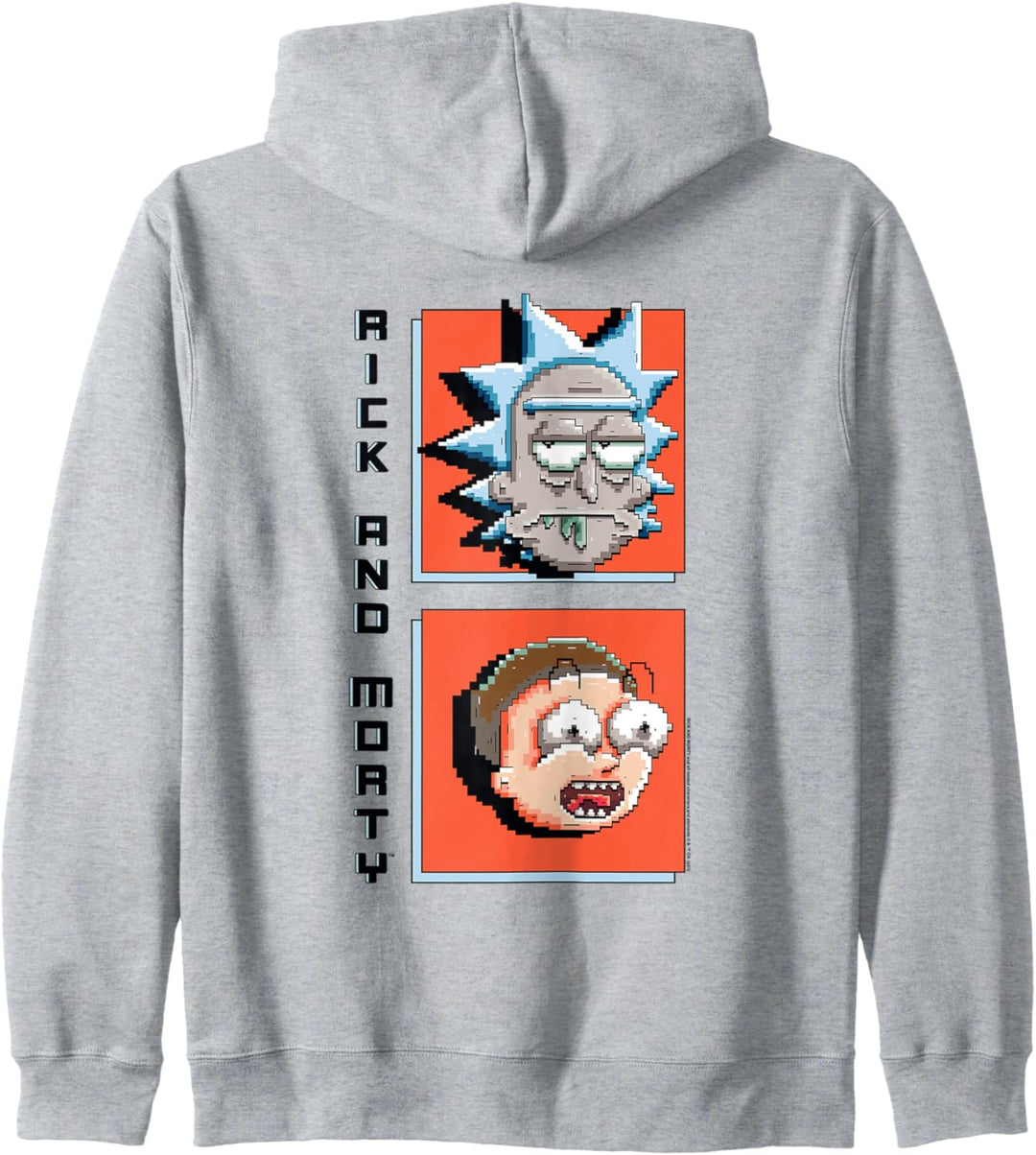 Rick and Morty Pixelated Rick and Morty Kapuzenjacke