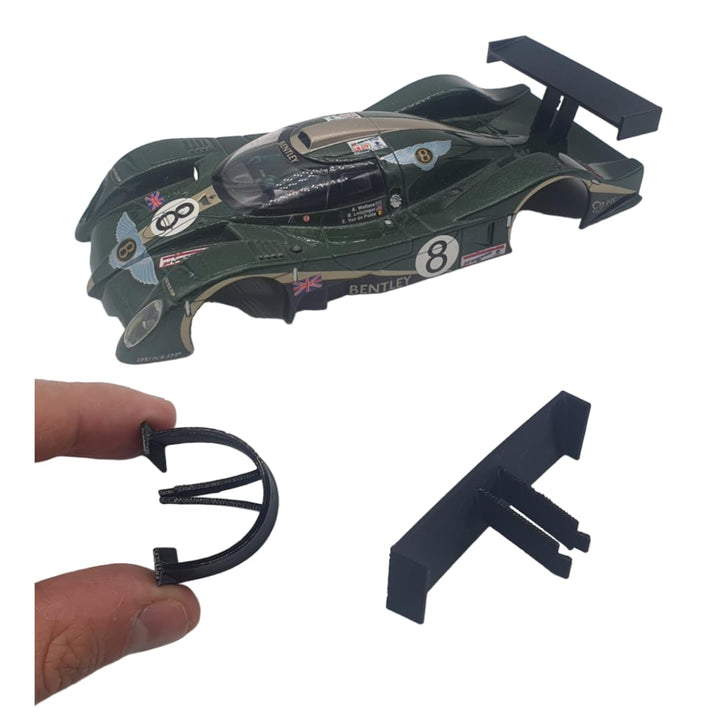 blackslot Flexibler Spoiler, Carrera Zubehör für 132 Bentley EXP Speed 8, Carrera Bahn Zubehör, Tuni