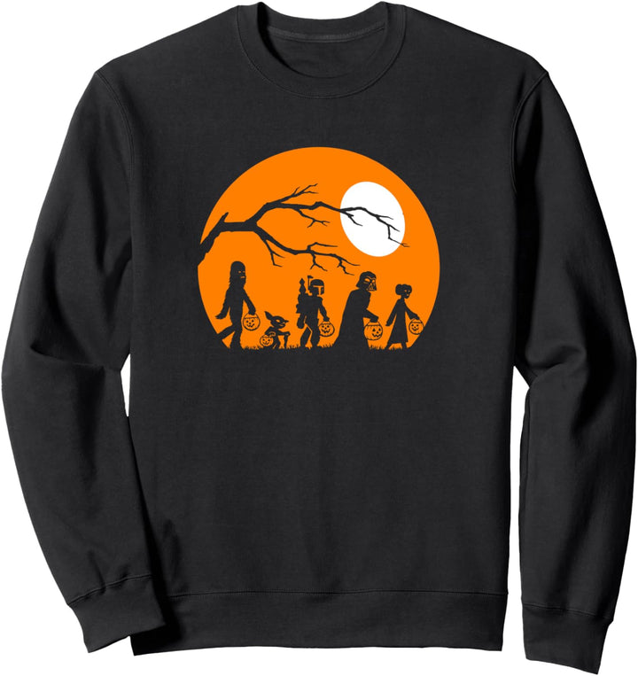 Star Wars Trick Or Treat Halloween Silhouette Sweatshirt