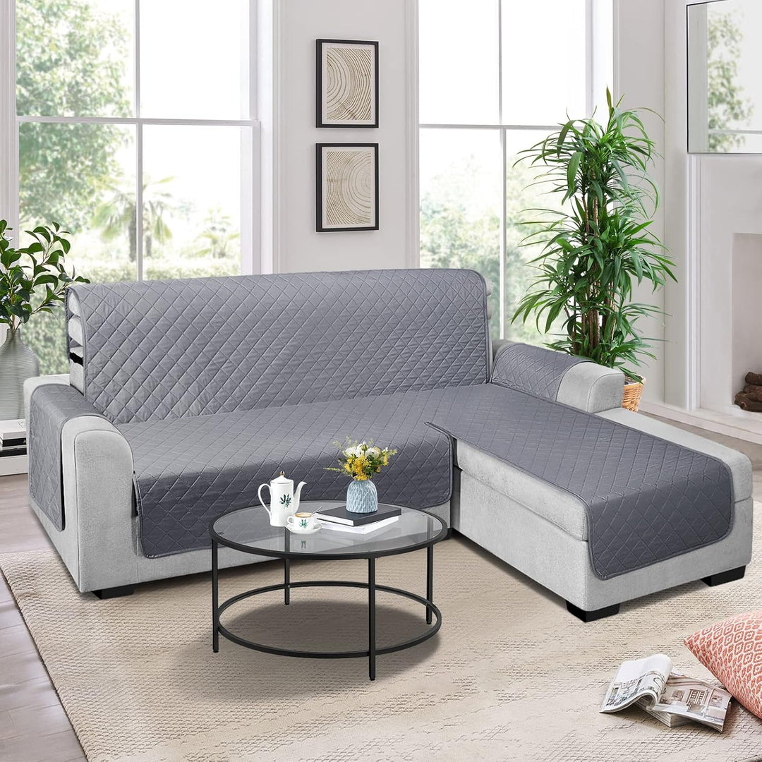 TAOCOCO Sofa Überzug L Form, Sofabezug Wasserdicht Mit Gummiband，Wohnzimmer Anti-Rutsch Gepolsterter