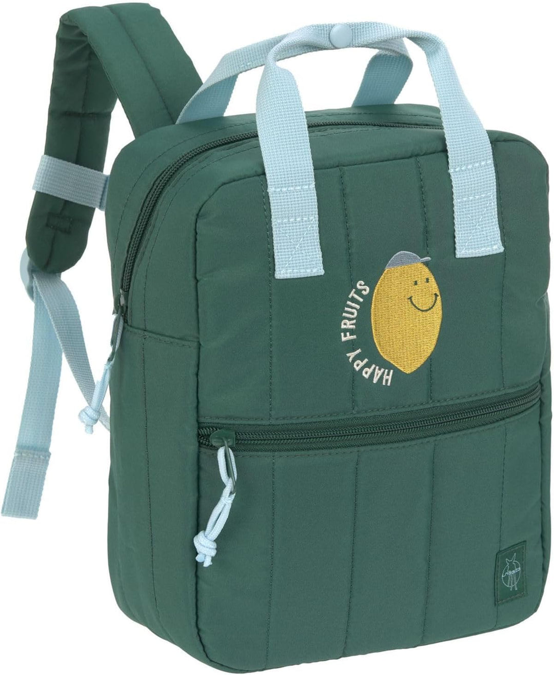 LÄSSIG Little Gang Mini Square Backpack Lemon Dark Green