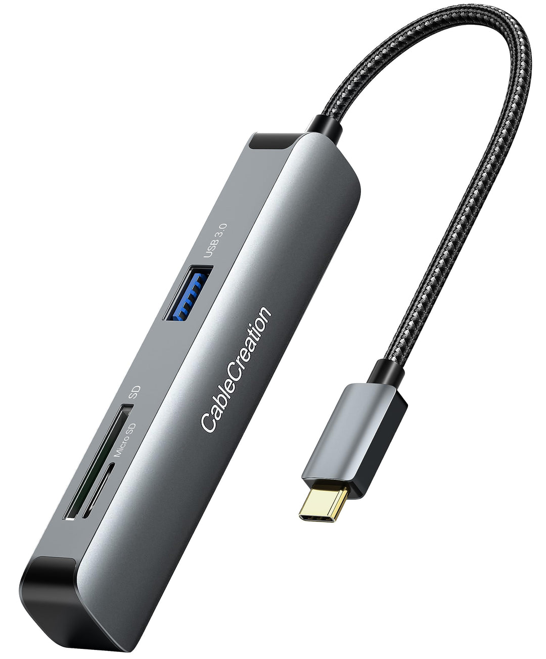 USB C Hub HDMI, USB-C Hub, CableCreation USB Hub, 2 USB 3.0, 1 HDMI 4K Adapter, SD/Micro SD-Kartenle
