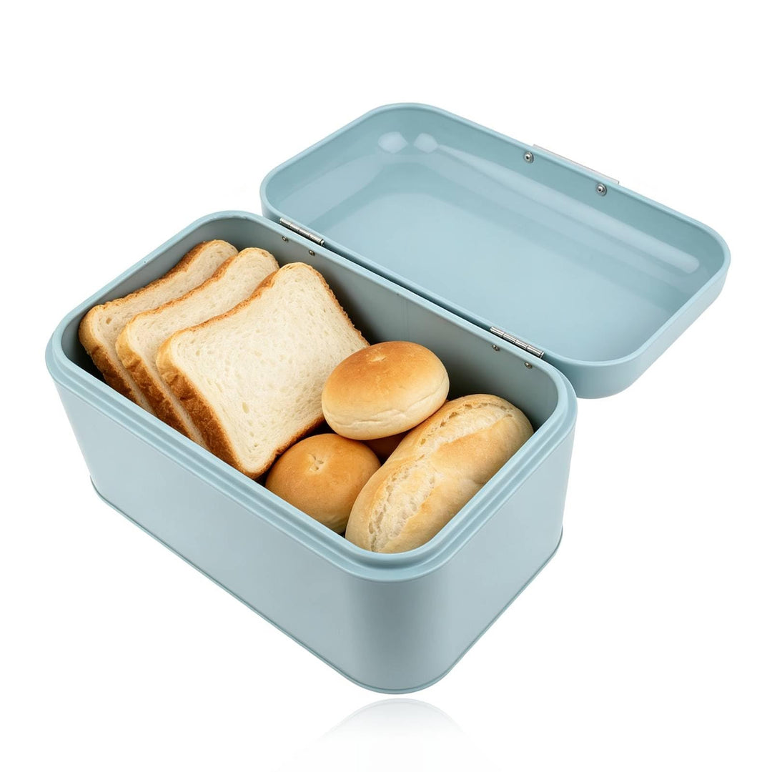 Brotkasten, Retro Brotkasten aus Metall in Unifarbe Vielseitiger Brotkasten für die Arbeitsplatte Gr
