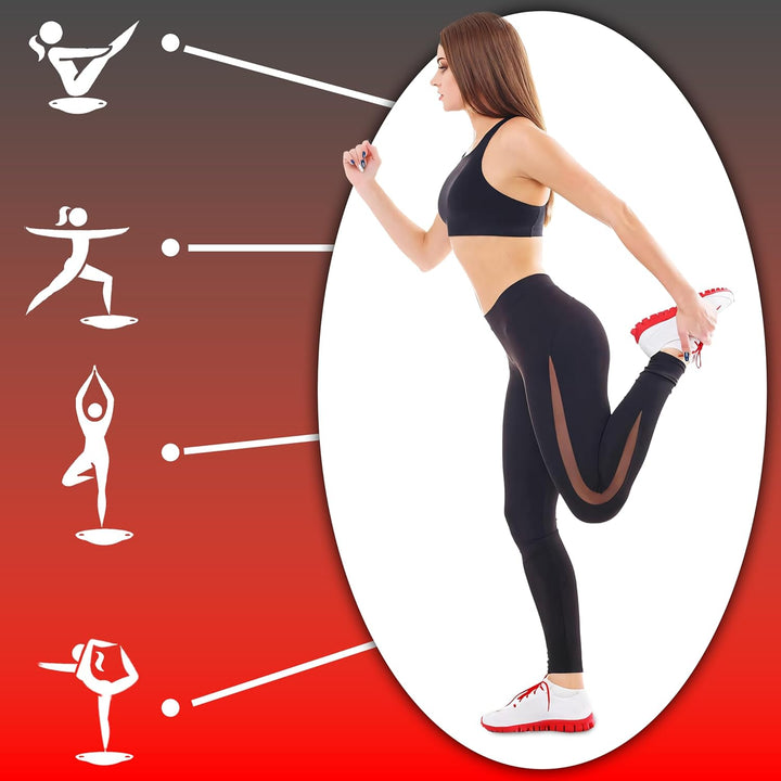 Retoo Balance Board Wackelbrett mit Griffen Gleichgewichtstrainer Ø 40 cm max. 150 KG Fitness Balanc