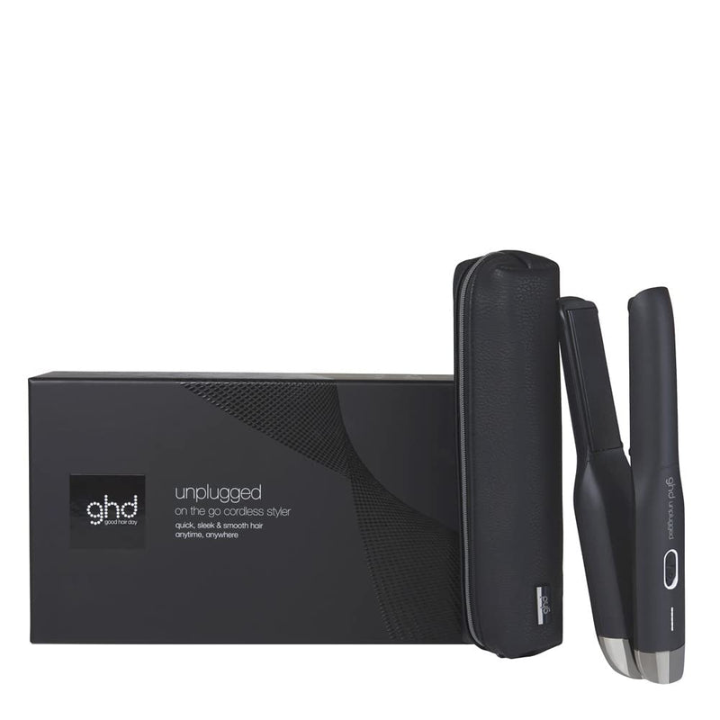 ghd Unplugged - kabelloser professioneller Haarglätter mit Dual-Technologie - Zone, Schwarz Old Pack