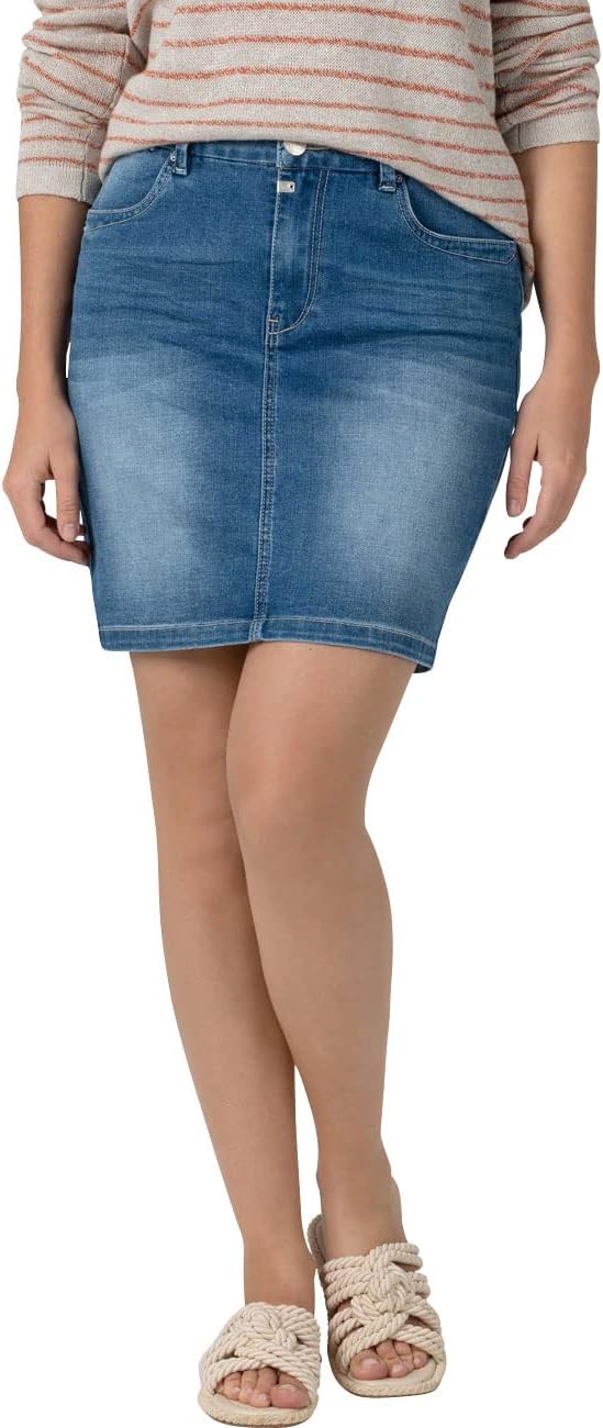 Timezone Damen Marahtz Skirt Rock 31W Smurf Blue Wash, 31W Smurf Blue Wash