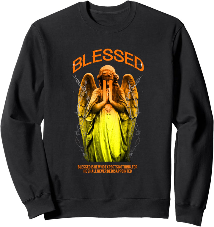 Blessed Angel - Sad Aesthetic Edgy Streetwear Sweatshirt