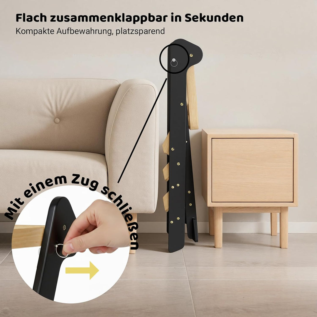 COSYLAND Lernturm ab 1 Jahr klappbar – iF Design Award Gewinner, höhenverstellbarer Lernturm mit Sic