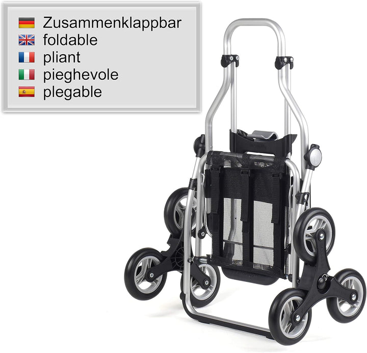 ANDERSEN Einkaufstrolley - Treppensteiger Royal Shopper Ole schwarz 47 L Handwagen,modisch,Shopping,
