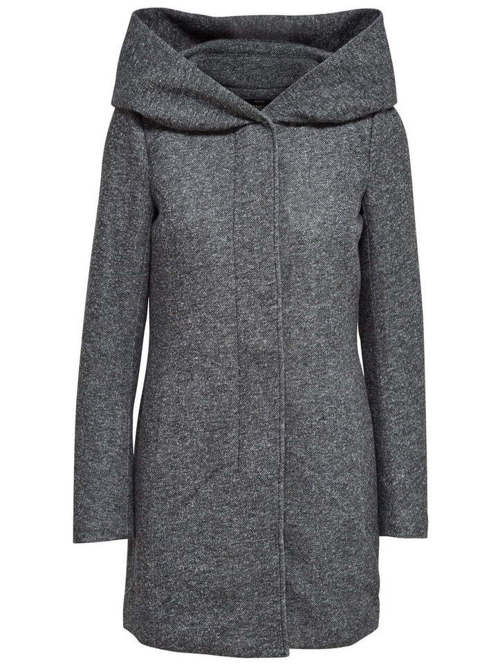 ONLY Female Mantel Klassischer XS Dark Grey Melange, XS Dark Grey Melange