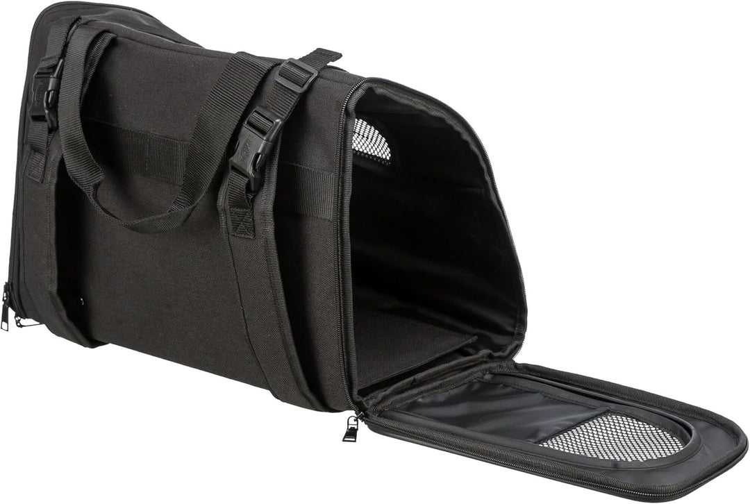 Trixie 2882 Rucksack Connor, 42 × 29 × 21 cm, schwarz/grau, schwarz/grau