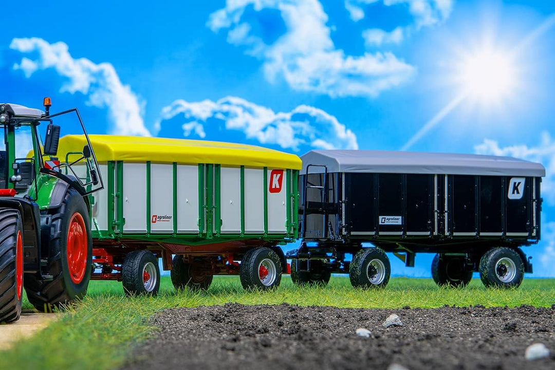 WIKING 077867 Kröger Zweiachs-Dreiseitenkippanhänger HDK 302, Modell, 1:32, Metall/Kunststoff, Ab 14