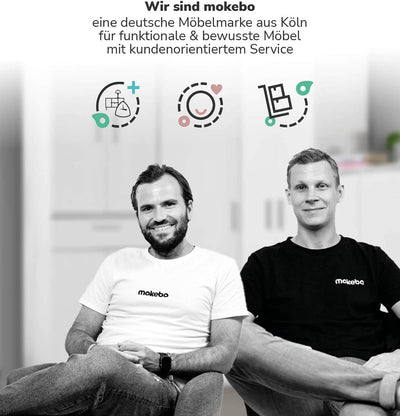 mokebo Einlegeböden 2er-Set für modularen Kleiderschrank 'Die Ableger' in weiss mit 87cm Breite, für