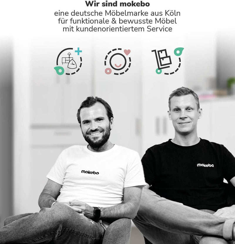 mokebo Einlegeböden 2er-Set für modularen Kleiderschrank &