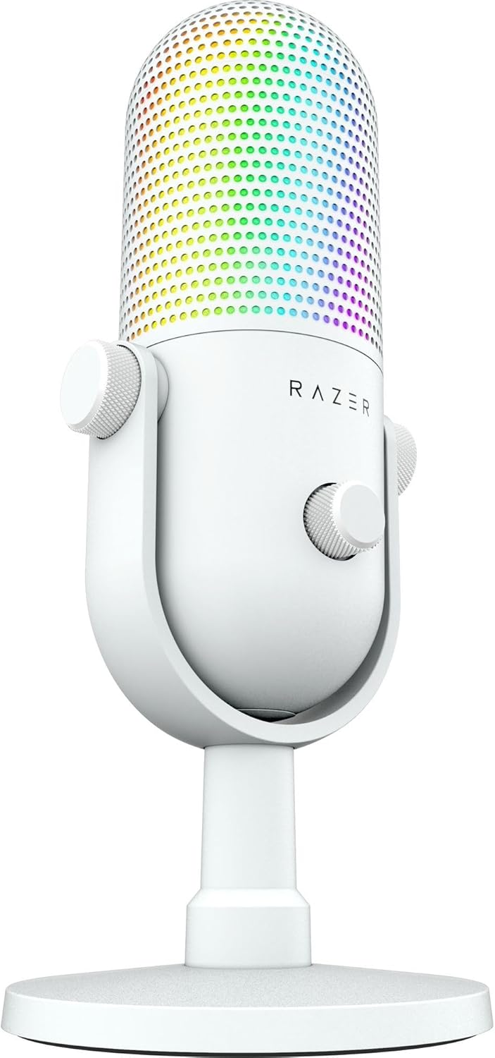 Razer Seiren V3 Chroma - RGB USB-Mikrofon - Supernieren Kondensator-Mikrofon mit Tap-to-Mute (Reakti