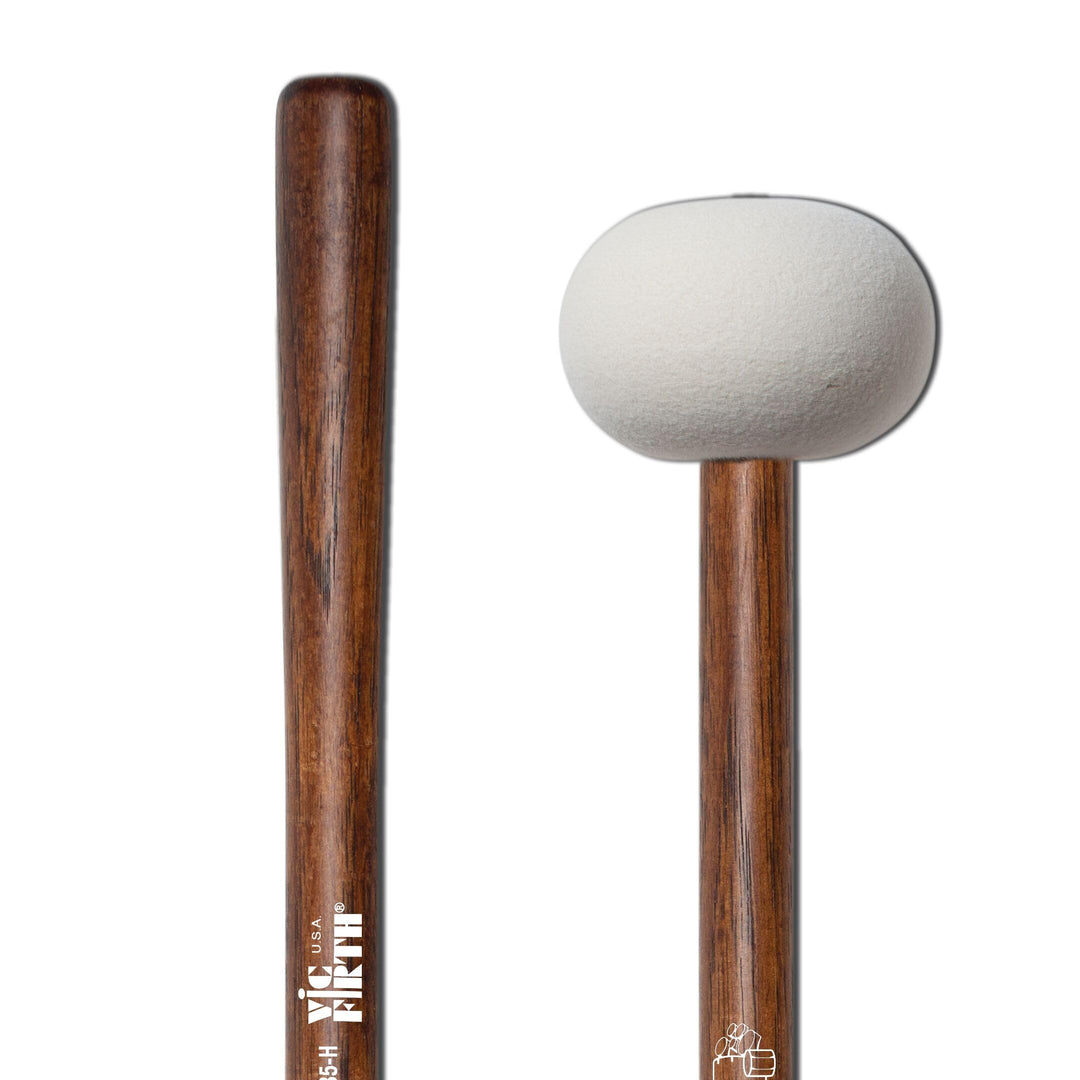 Vic Firth Corpsmaster Marching Bass Mallets Hard XX Large Hard XXLarge Head, Hard XXLarge Head