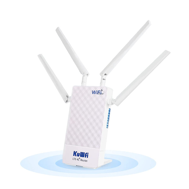 Router 4G SIM, KuWFi 300Mbps Router 4G LTE wasserdicht für den Aussenbereich mit SIM-Kartensteckplat