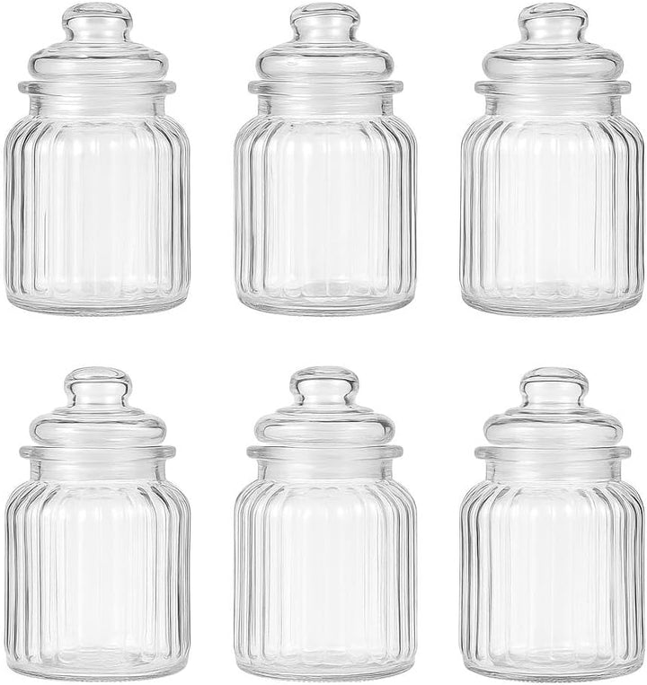 KAMACA Candy Bar Gläser 1,2L – 6er Set Bonbongläser mit Deckel – luftdichte, spülmaschinenfeste Vorr