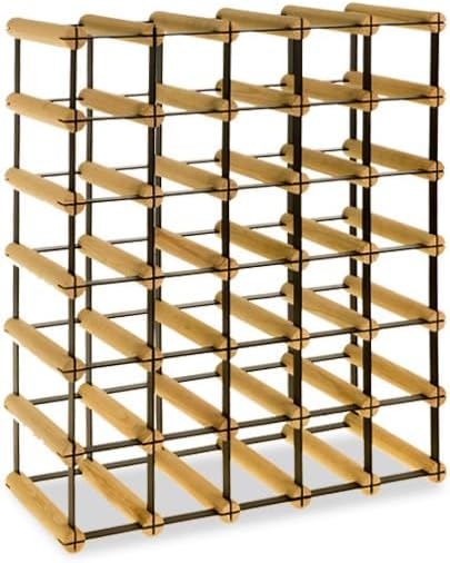 PROREGAL Modulares Weinregal VINOTECA MOD Metal | HxBxT 62,5x52,5x24,5cm | 5x6 Flaschen | Massives K