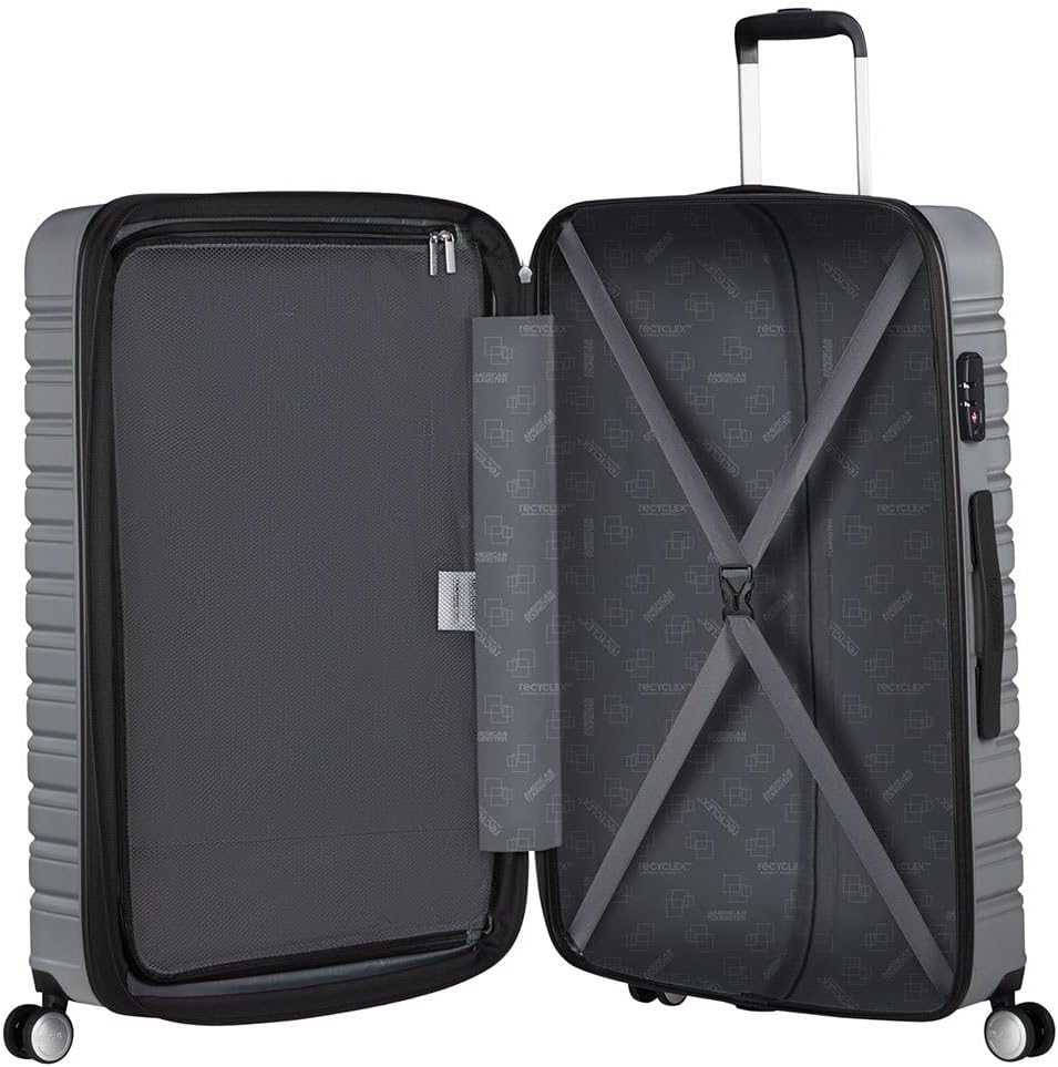 American Tourister Flashline - Spinner L, Koffer, 78 cm, 100/109 L, Silber (Sky Silver) Silber (Sky