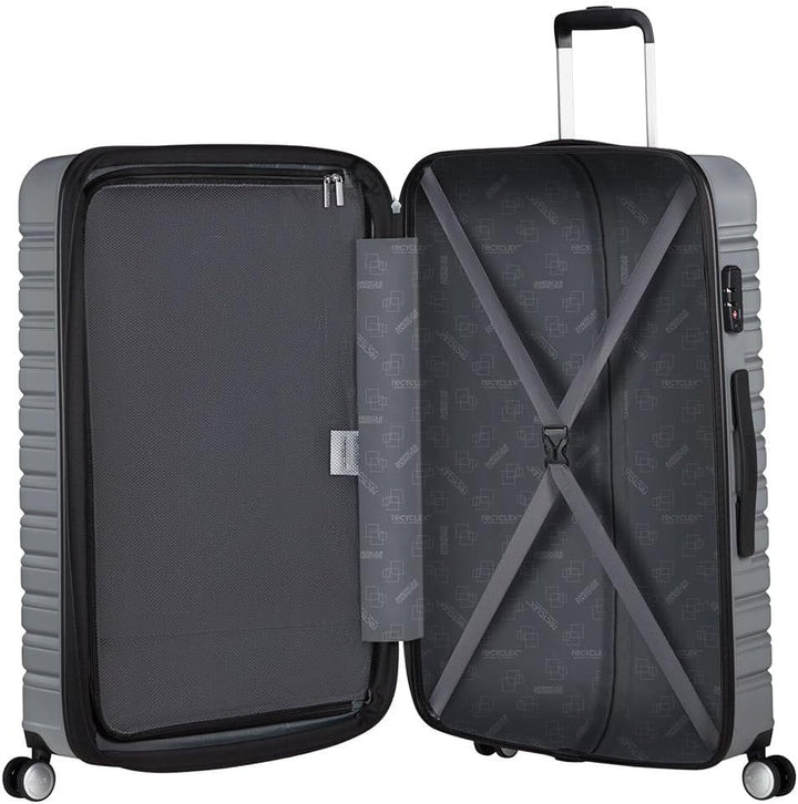 American Tourister Flashline - Spinner L, Koffer, 78 cm, 100/109 L, Silber (Sky Silver) Silber (Sky