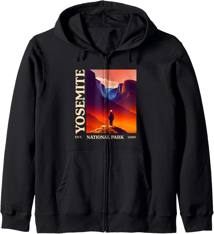 Yosemite Tee – Retro Vintage Yosemite Nationalpark Kapuzenjacke