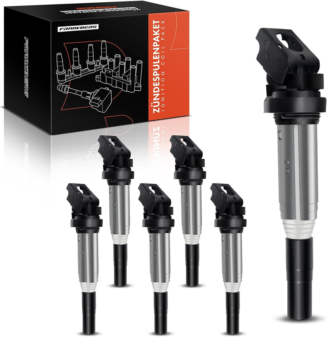 Frankberg 6x Zündspule Zündmodul Kompatibel mit 116i-135i 220i 316i-335i M3 520i-550i 630i-650i 735i