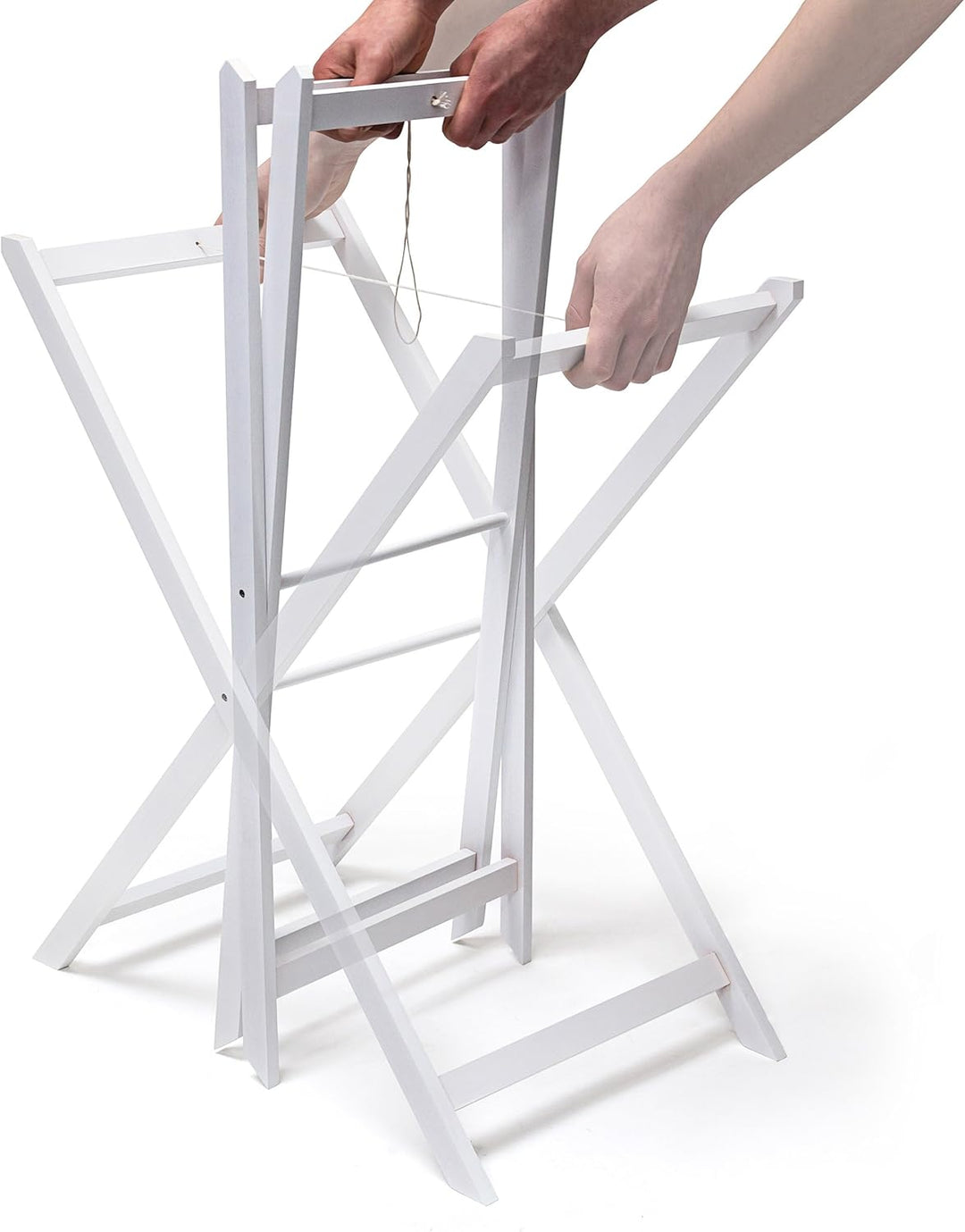 Relaxdays Tabletttisch Bambus H x B x T: ca. 72 x 60 x 40 cm Beistelltisch mit Tablett als Klapptisc