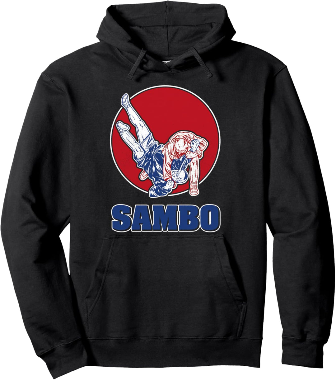 Sambo Ringen Kampfsport Russland Sowjetunion Kampfsportler Pullover Hoodie