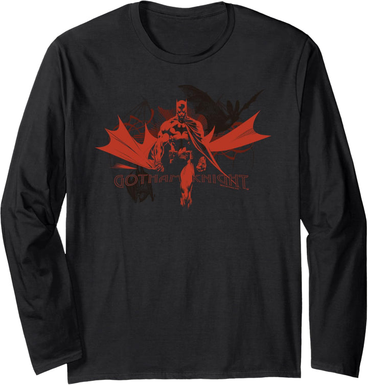 Batman Red Gotham Knight Langarmshirt