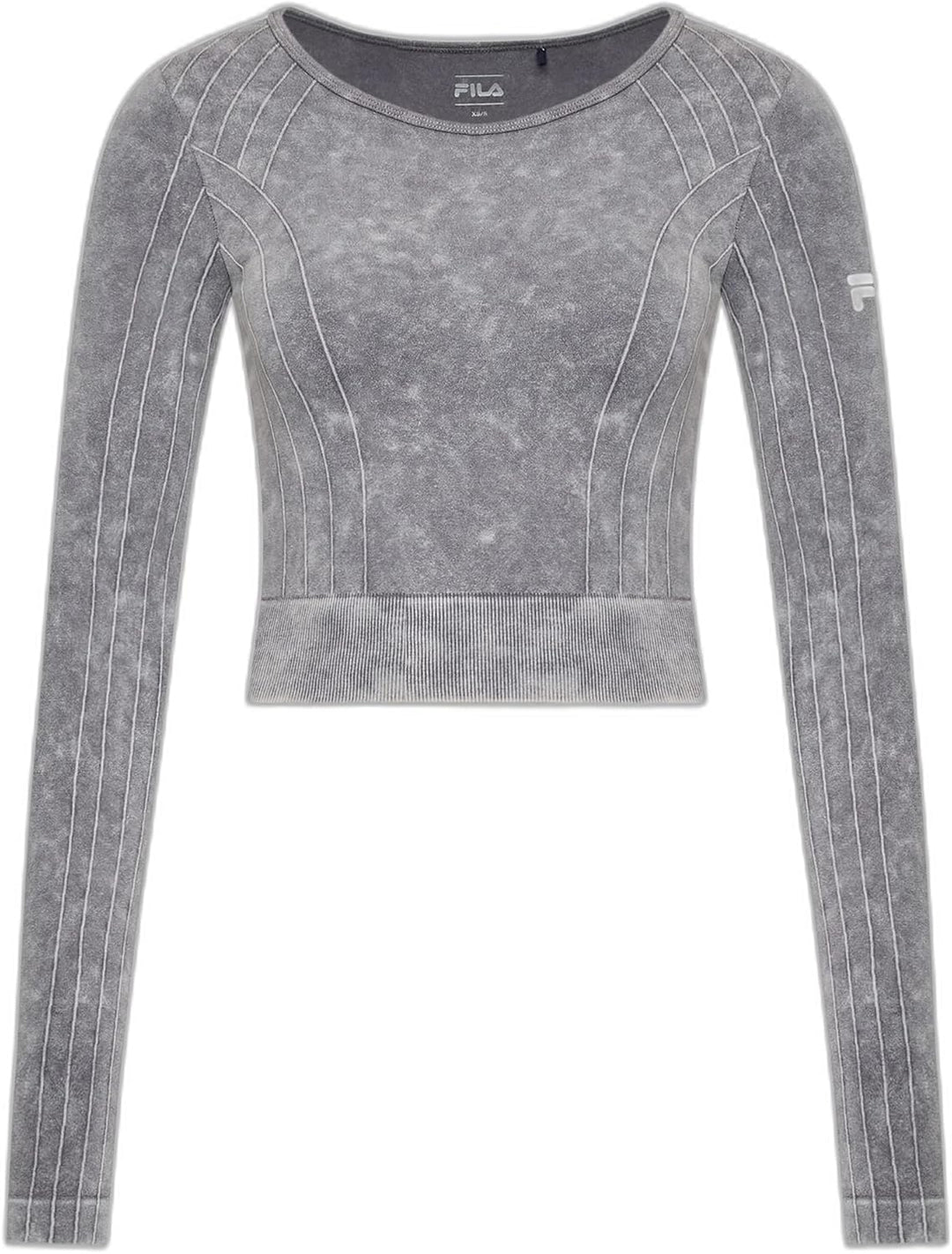 FILA Damen Radnor Seamless Cropped Longsleeve T-Shirt M-L Night Owl, M-L Night Owl